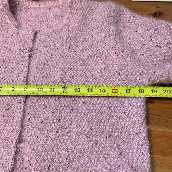Pale Pink Long Open Cardigan w Pockets, 4 Seasons - Picture 7 of 11